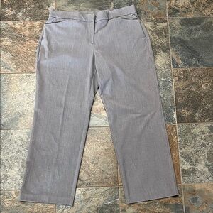 JM Collection Gray Dress Pants Classic Flat Front